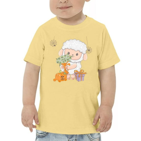 Cute Baby Lamb W Presents T-Shirt Toddler -Image by Shutterstock, 5 Toddler