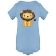 thumbnail image 1 of Cute Baby Lion Brown Mane Bodysuit Infant -Image by Shutterstock,  Newborn, 1 of 2