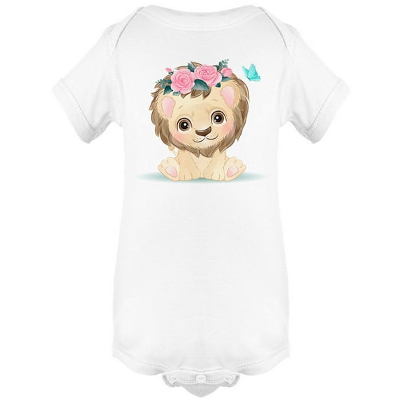 Cute Baby Lion Design Bodysuit Infant -Image by Shutterstock,  Newborn