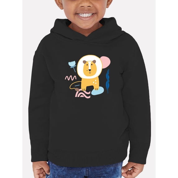 Cute Baby Lion Doodle Hoodie Toddler -Image by Shutterstock, 5 Toddler