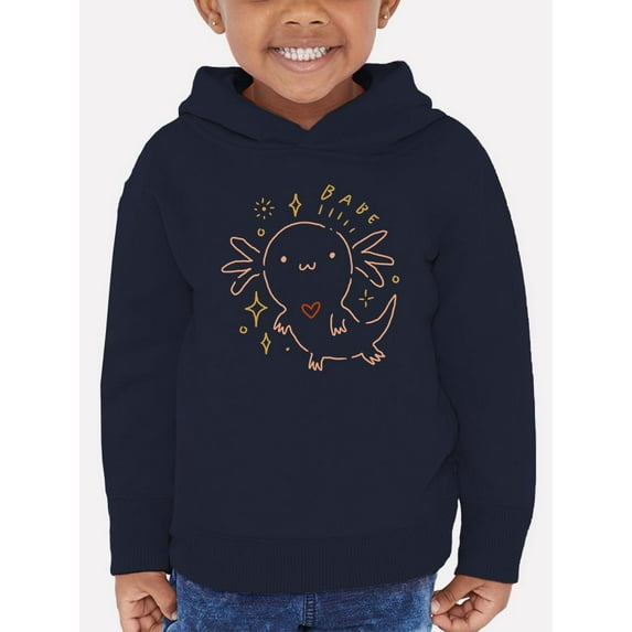 Cute Baby Magic Axolotl Hoodie Toddler - Toddler Hoodie, Navy