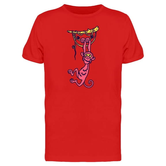 Cute Baby Monkey Cartoon Tee Men's -Image by Shutterstock