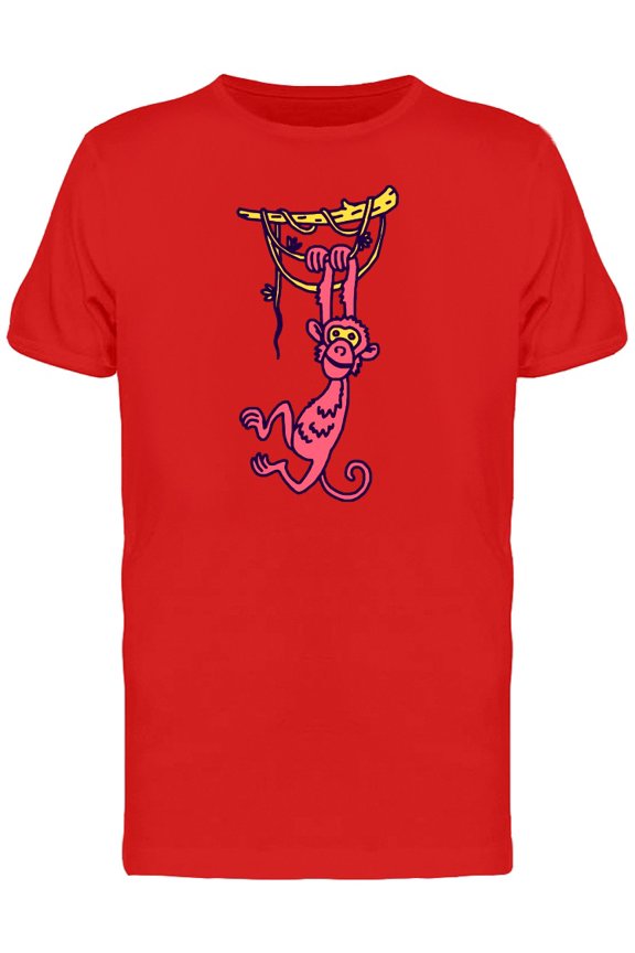 Cute Baby Monkey Cartoon Tee Men's -Image by Shutterstock