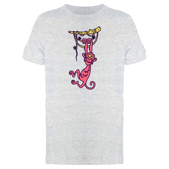 Cute Baby Monkey Cartoon Tee Men's -Image by Shutterstock