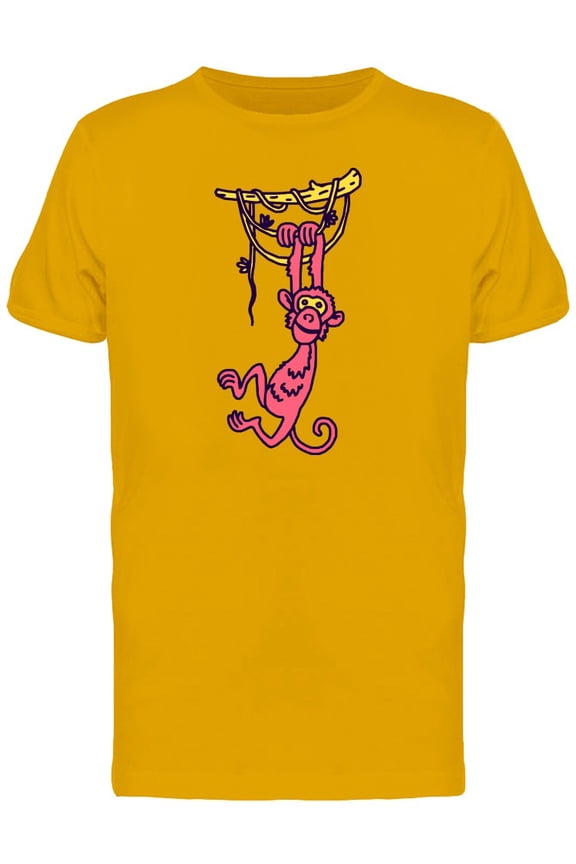 Cute Baby Monkey Cartoon Tee Men's -Image by Shutterstock
