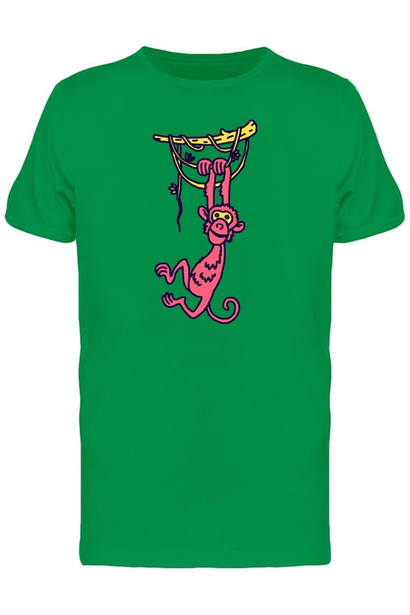 Cute Baby Monkey Cartoon Tee Men's -Image by Shutterstock