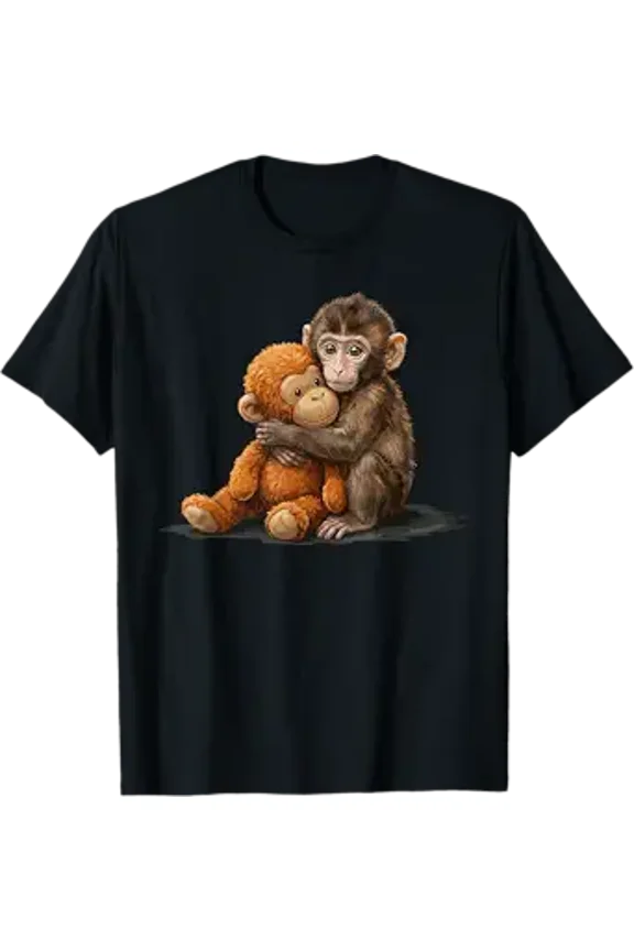 Cute Baby Monkey Punch T-Shirt