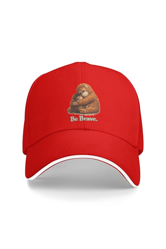 Cute Baby Monkey Punch With His Orangutan Stuffed Toy Sun Baseball Cap Spring Unisex-Teens Design Hip Hop Hats Baseball Caps