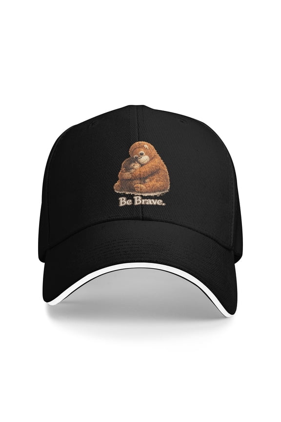 Cute Baby Monkey Punch With His Orangutan Stuffed Toy Sun Baseball Cap Spring Unisex-Teens Design Hip Hop Hats Baseball Caps