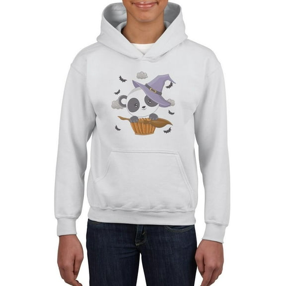 Cute Baby Panda In Basket Hoodie Juniors -Image by Shutterstock, x-Large