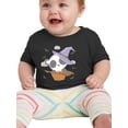 thumbnail image 1 of Cute Baby Panda In Basket T-Shirt Infant -Image by Shutterstock,  6 Months, 1 of 4