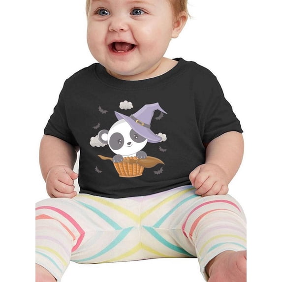 Cute Baby Panda In Basket T-Shirt Infant -Image by Shutterstock, 6 Months