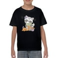 thumbnail image 1 of Cute Baby Racoon Halloween T-Shirt Juniors -Image by Shutterstock,  x-Small, 1 of 4