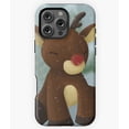 thumbnail image 1 of Cute Baby Rudolph Christmas Reindeer Phone Case for iPhone 16 15 14 13 12 11 Pro Max, 1 of 2