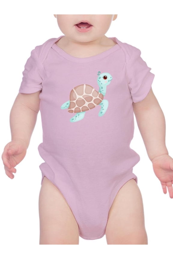 Cute Baby Sea Turtle Art Bodysuit Infant -Image by Shutterstock, Newborn