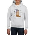 thumbnail image 1 of Cute Baby Seahorse In Basket Hoodie Juniors - Youth Hoodie, White, Large, 1 of 4