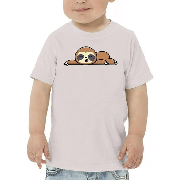 Cute Baby Sloth Sleeping T - Toddler T-Shirt