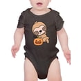 thumbnail image 1 of Cute Baby Sloth W Pumpkin. Bodysuit Infant -Image by Shutterstock,  24 Months, 1 of 4