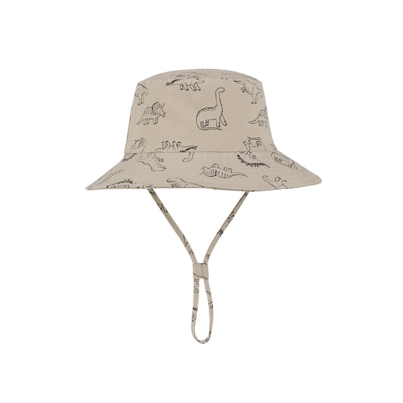 Cute Baby Sun Hat Summer UPF 50+ Sun Protective Wide Brim Beach Bucket Hats for Toddler Boys and Girls Khaki 6-12 Months