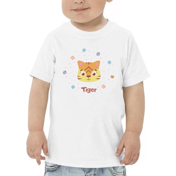 Cute Baby Tiger Face T-Shirt Toddler -Image by Shutterstock, 3 Toddler