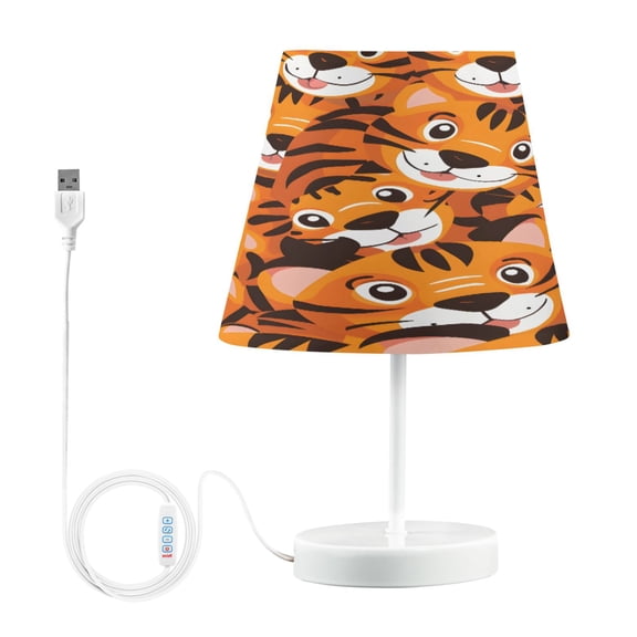 Cute Baby Tigers Desk Lamp LED Table Nightstand Lamps with 3 Color Temperatures for Home Bedroom Living Room Decor 8x12