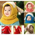 Cute Baby Toddler Winter Beanie Warm Hat Hooded Scarf Earflap Knitted