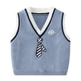 Cute Baby Vest Fall V Neck Baby Vest Casual Children's Vest Sweater
