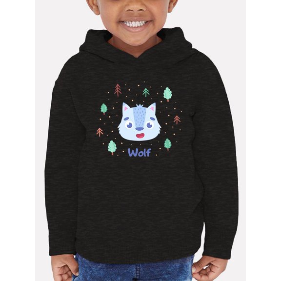 Cute Baby Wolf Face Hoodie Toddler -Image by Shutterstock,  4 Toddler