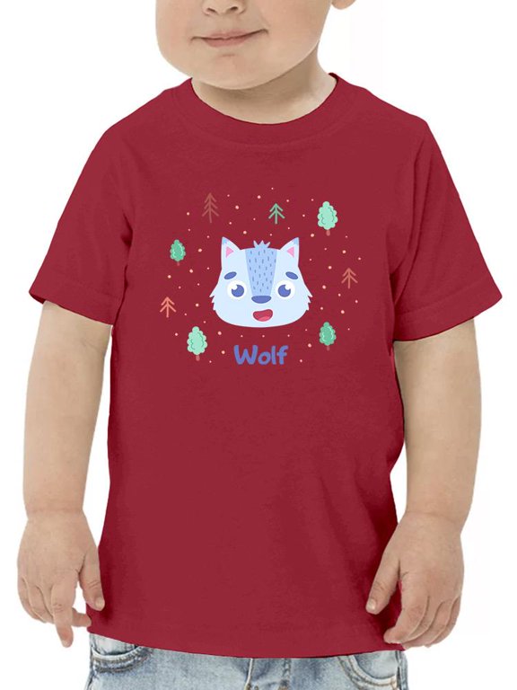 Cute Baby Wolf Face T-Shirt Toddler -Image by Shutterstock, 4 Toddler