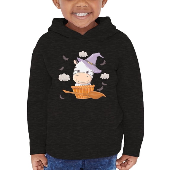 Cute Baby Zebra W Broom Hoodie Toddler -Image by Shutterstock, 4 Toddler
