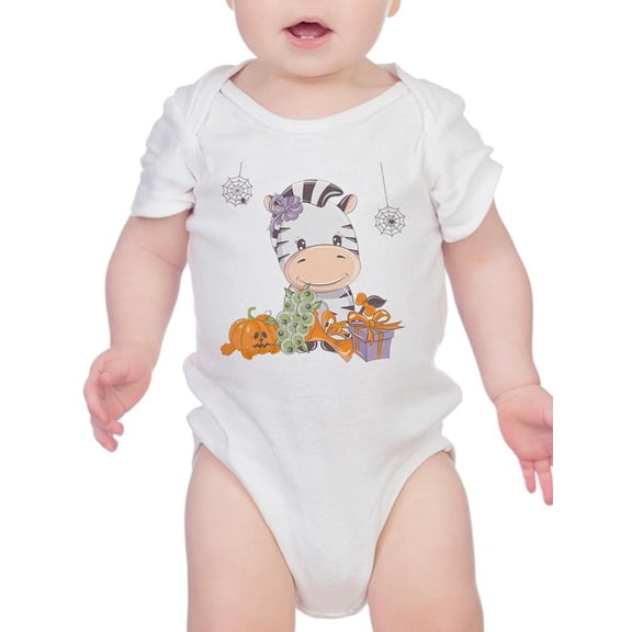 Cute Baby Zebra W Gummy Eyes. Bodysuit Infant -Image by Shutterstock, 24 Months