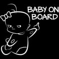 thumbnail image 1 of Cute Baby on Board Car SUV Vehicle Reflective Warning Sign Decals Sticker Decor, 1 of 6