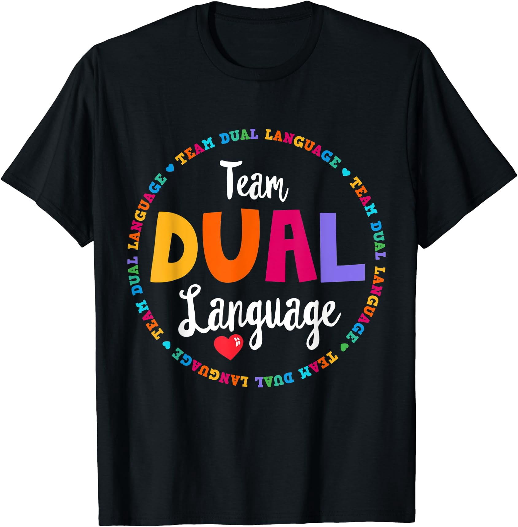 Cute Back to School Squad Team Dual Language Teachers T-Shirt - Walmart.com