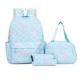 thumbnail image 1 of Cute Backpack 3PC Set Backpack with Lunch Bag Pouch Large Capacity Backpack for Travel 2026 Back to School(Blue,One Size), 1 of 4