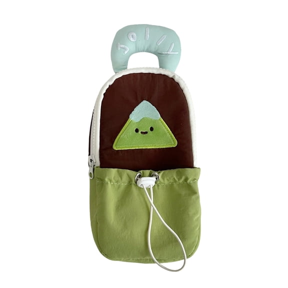 Cute Backpack Pencil Case, Art Marker Storage Cloth Bag, Makeup Pocket, Small Gadget Bag Organizer for Students (C)