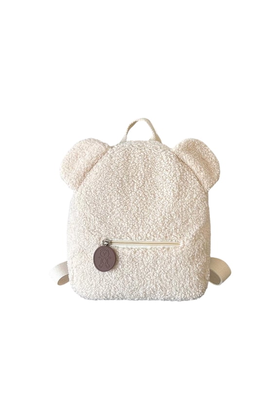 Cute Backpack Plush Bear School Backpack Travel Backpack for Teens Soft Mini Backpack with Ears