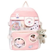 Cute Backpack with Plushies&Pins Kawaii Accessories