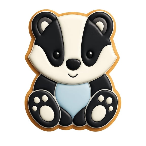 Cute Badger Cookie Cutter - 4x3" Fun Kids Baking Party Tool