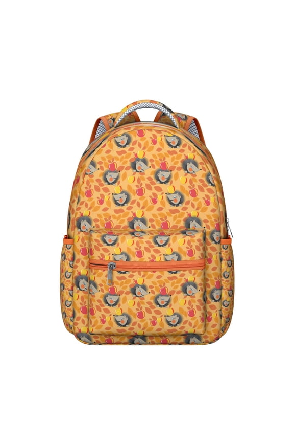 Cute Badger Embroidered Backpack - Waterproof School Bag for College Students, Lightweight Bookbag with Padded Straps, Fashionable Gift Idea