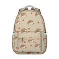 thumbnail image 1 of Cute Badger Patch Backpack - Durable Waterproof Bookbag for School, Comfortable Laptop Backpack for Teens, Stylish Gift for Students, 1 of 6