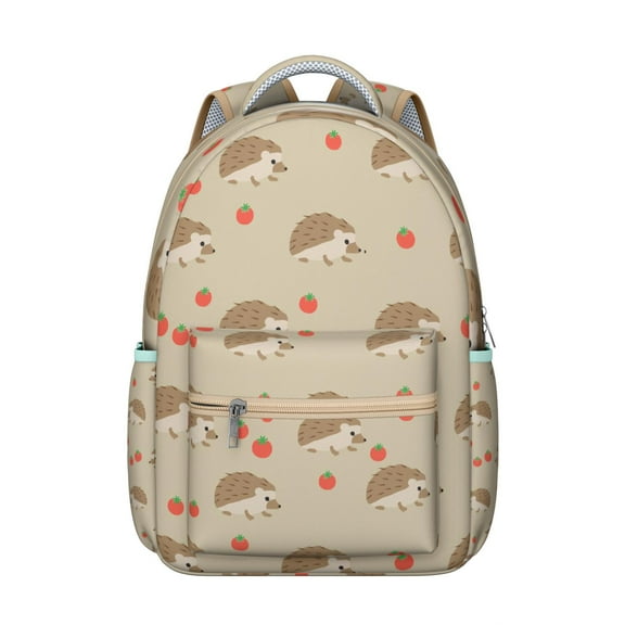 Cute Badger Patch Backpack - Durable Waterproof Bookbag for School, Comfortable Laptop Backpack for Teens, Stylish Gift for Students