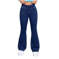 thumbnail image 1 of Cute Baggy Jeans for Teen Girls Girls Baggy Jeans with Bow Wide Leg Cute Jeans Y2k Kids High Waist Denim Pants Preppy School Clothes Size 10-12, 1 of 7