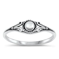 Cute Bali Style Ring .925 Sterling Silver Chic Band Jewelry Female Male Unisex Size 5