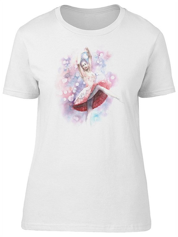Cute Ballerina Nutcracker Dancer T-Shirt Women -Image by Shutterstock, Female Medium