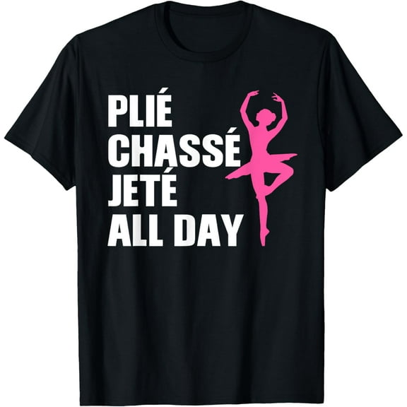 Cute Ballet Art For Women Girls Kids Ballerina Ballet Dancer T-Shirt