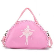 Cute Ballet Dance Bag, Small Duffle Bag,Ballet Dance Backpack Dress Dance Bag Backpack Gym Bag (Pink)