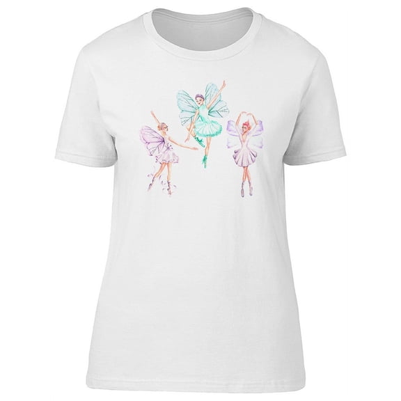 Cute Ballet Magic Fairies T-Shirt Women -Image by Shutterstock, Female XX-Large