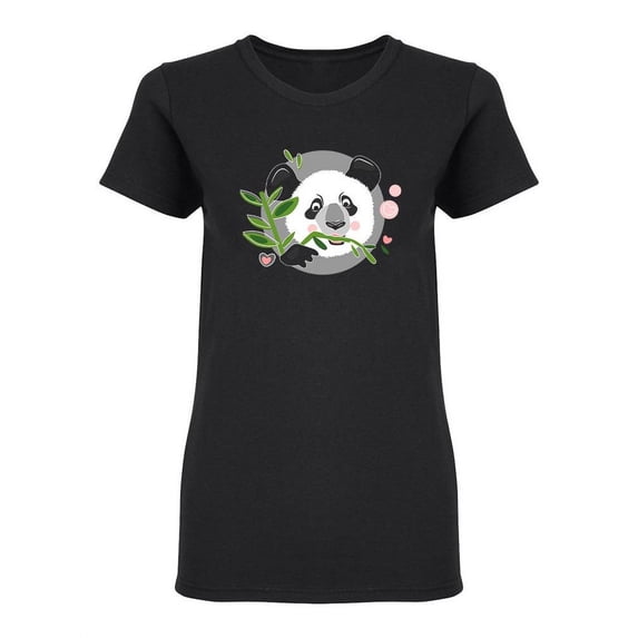 Cute Bamboo Panda Bear Shaped Tee Women's -Image by Shutterstock