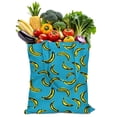 thumbnail image 1 of Cute Banana Canvas Tote Bag – Reusable Grocery Bag with Tropical Yellow Fruit Print, Kawaii Banana Illustration, Eco-Friendly Cotton Shopper for Everyday Use, 1 of 7