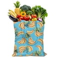 thumbnail image 1 of Cute Banana Canvas Tote Bag – Reusable Grocery Bag with Tropical Yellow Fruit Print, Kawaii Banana Illustration, Eco-Friendly Cotton Shopper for Everyday Use, 1 of 7